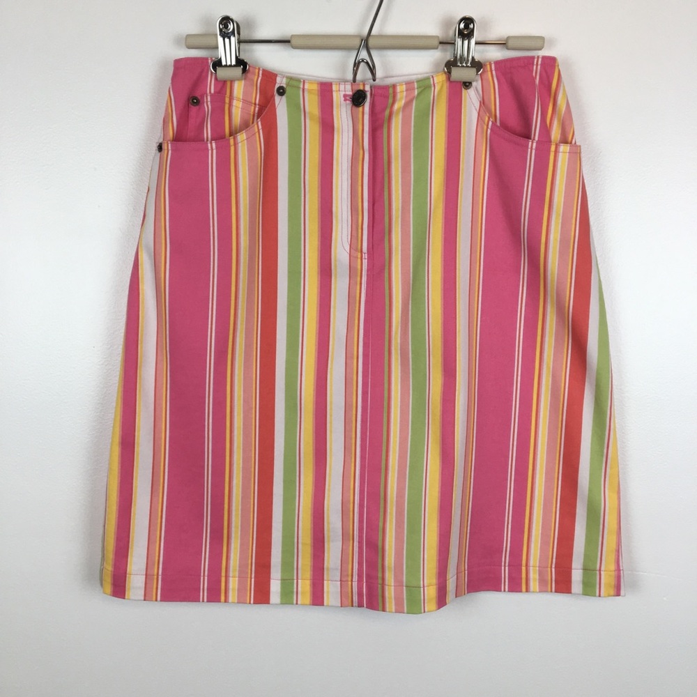 ❌ SOLD - Harold’s Striped Denim Skirt Size 8